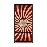 Midcentury Modern 4-Drawer Dresser – 60s Atomic Sunburst Storage Cabinet