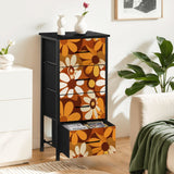 Modern 70s Retro Print Dressers for Smart Storage - Flower Power Design