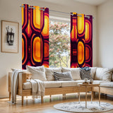 70s Retro Blackout Curtains: Midcentury Modern Thermal Panels