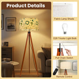 Atomic Retro Tripod Floor Lamp – 60s Design with Smart LED Remote