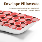 70s Retro Comforter Set: Queen Size Microfiber Bedding with Pink Circle Print