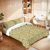 Retro 70s Daisy Nesting Coffee Table Set: Mid-Century Modern Side Tables