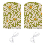 Retro Daisy Blackout Curtains: 70s Midcentury Modern Multi Sizes Drapes