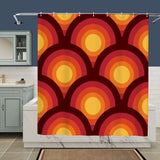 Midcentury Modern Peacock Eye Blackout Curtains: 70s Retro Multi Sizes