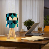 Mid-Century Modern Tripod Floor Lamp: Bauhaus Retro Style with LED Remote