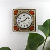 1970s Ceramic WALL CLOCK by JUNGHANS Westgermany