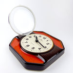 Burnt orange 70s high-quality CERAMIC CLOCK by JUNGHANS