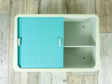 Two similar available! 1960s turquoise BATHROOM Medicine CABINET