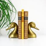 Pair of 1960s BRASS DUCK BOOKENDS