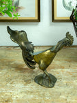 1960s vintage BRASS ROOSTER ASTRAY smokers utensil gift