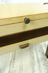 1960s wooden MIDCENTURY SEWING CART Nightstand cantilever style side table