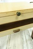 1960s wooden MIDCENTURY SEWING CART Nightstand cantilever style side table