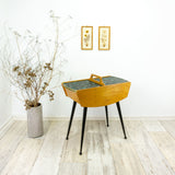 Rare 1960s SEWING TABLE by Ilse Möbel Westgermany, Side or End Table